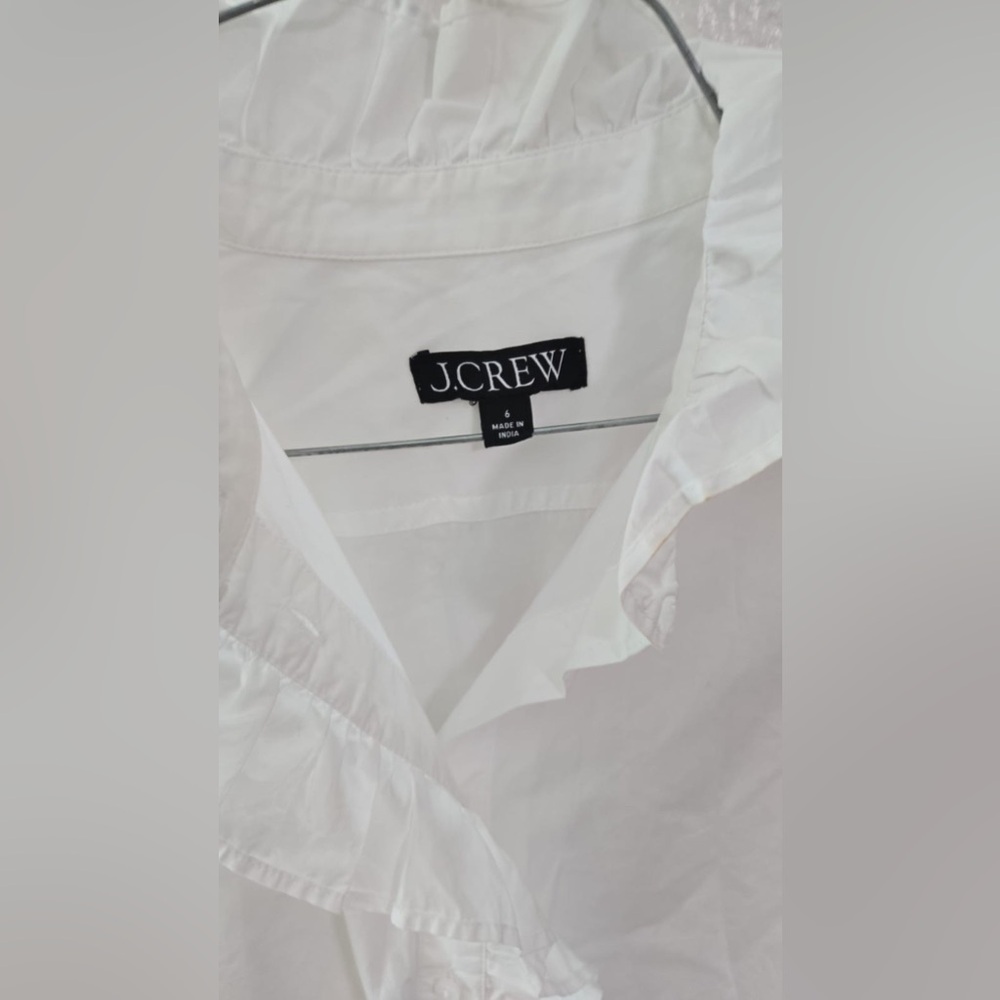 J. Crew Elegant White Blouse